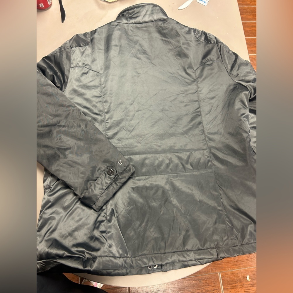 Polo Ralph Lauren Women's Silver Metallic Rain Jacket Size XL - Picture 4 of 6
